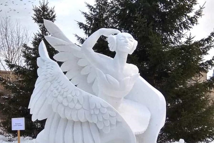 Новосибирск, фестиваль снежных скульптур